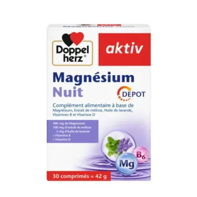 DOPPEL HERZ AKTIV MAGESIUM NUIT BOITE 30CP