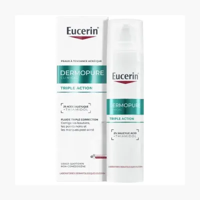 EUCERIN DERMOPURE TRIPLE ACTION PEAUX A TENDANCE ACNEIQUE 40ML