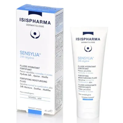 ISISPHARMA DERMATOLOGIE SENSYLIA 24h LEGERE FLUIDE HYDRATANT FORTIFIANT 40ML