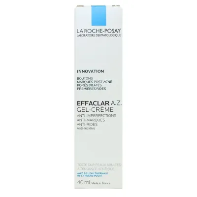 LA ROCHE POSAY EFFACLAR A.Z. GEL CRÈME ANTI IMPERFECTIONS 40ML