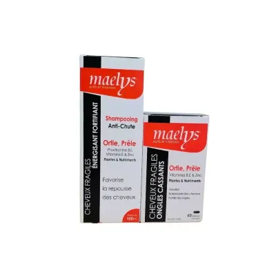 MAELYS – ORTIE ET PRELE 60 GELULES + SHAMPOOING ANTI-CHUTE – 100ML