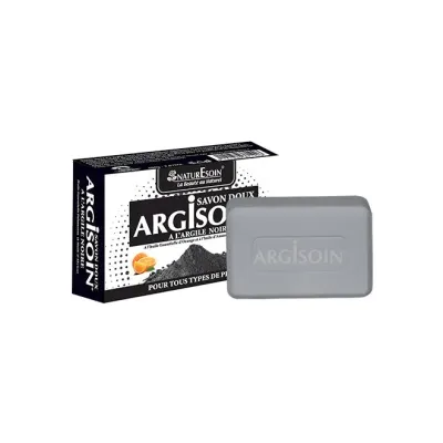 NATURESOIN SAVON ARGILE NOIRE ARGISOIN TOUS TYPE DE PEAUX 125G
