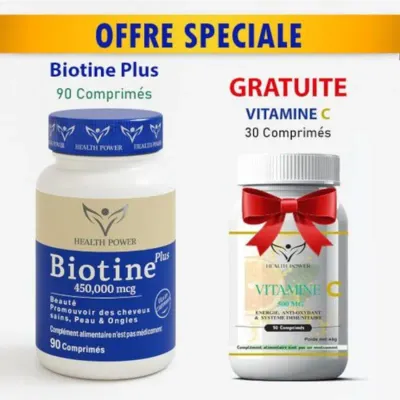 HEALTH POWER PACK BIOTINE+VITAMINE C/90CP