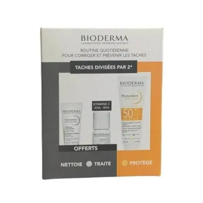 BIODERMA ROUTINE QUOTIDIENNE POUR CORRIGER ET PREVENIR LES TACHES