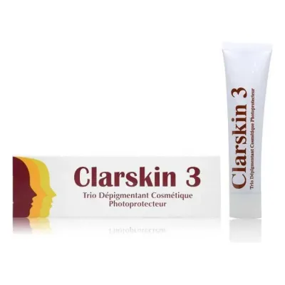 CLARSKIN 3 TUBE 30G DEPIGMENTANT COSMETIQUE PHOTOPROTECTEUR