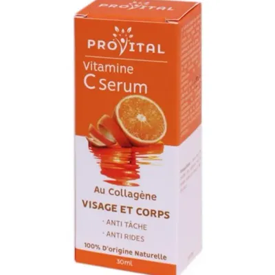 PROVITAL VITAMINE C & ACIDE HYALURONIQUE ECLAT-ANTI AGE-ANTI TACHE 30ML