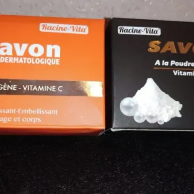 RACINE-VITA PACK SAVON ECLAIRCISSANT A LA POUDRE DE PERLE ET VITAMINE E 80G + SAVON ARGILE ROUGE