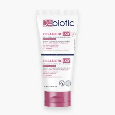 D BIOTIC ROSABIOTIC SPF50+ CREME SOLAIRE PEAUX SENSIBLES A ROUGEURS 75ML