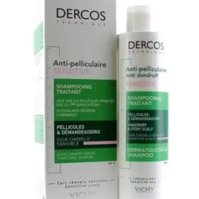 Dercos Shampooing Traitant Anti-Pelliculaire Cuir Cheveux Sensibles