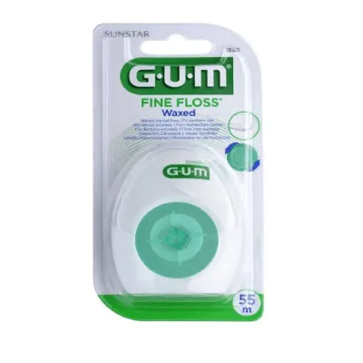 GUM-1555 FIL DENTAIRE FINE FLOSS CIRE 55M